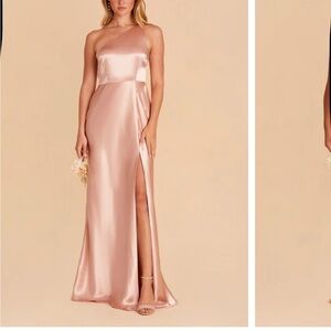 Birdy Grey Kira Satin Bridesmaid Dress - Rose Gold - Size Small